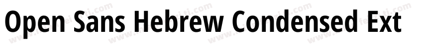 Open Sans Hebrew Condensed Extra Bo字体转换